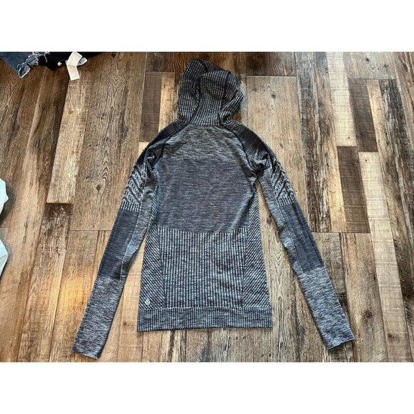 Lululemon Rest Less Hoodie Heathered Black Size 4 - Picture 7 of 8